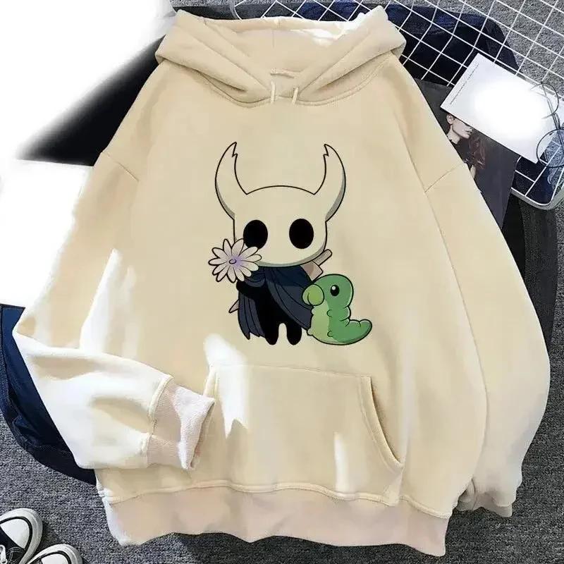 Hollow Knight Hoodies Men Korea Ulzzang Grunge Y2k Aesthetic Men and Women Autumn and Winter Pullover Hoddies Graphic Streetwear