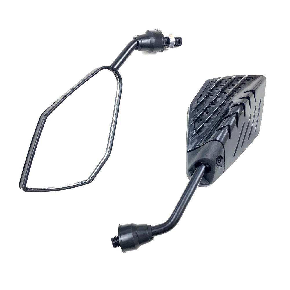 

1 пара универсальных зеркал заднего вида для мотоцикла 10 мм, зеркало заднего вида на руль мотоцикла для скутера Honda Suzuki Yamaha чёрный