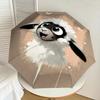 1PC Sheep Flower Automatic Open/Close Umbrella with Windproof, 8-Rib Sturdy Canopy, Durable Ribs, Fashionable Design1328A