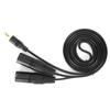 Plug and Play Microphone Cable 1/8 Inch to 3-Core Double XLR Audio Adapter Cable  Audio Recording