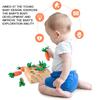 Montessori Wooden Shape Assortment Carrots Matching Toys Baby Early Education Stage Puzzle Game Fine Motor Sensory Activity Toys