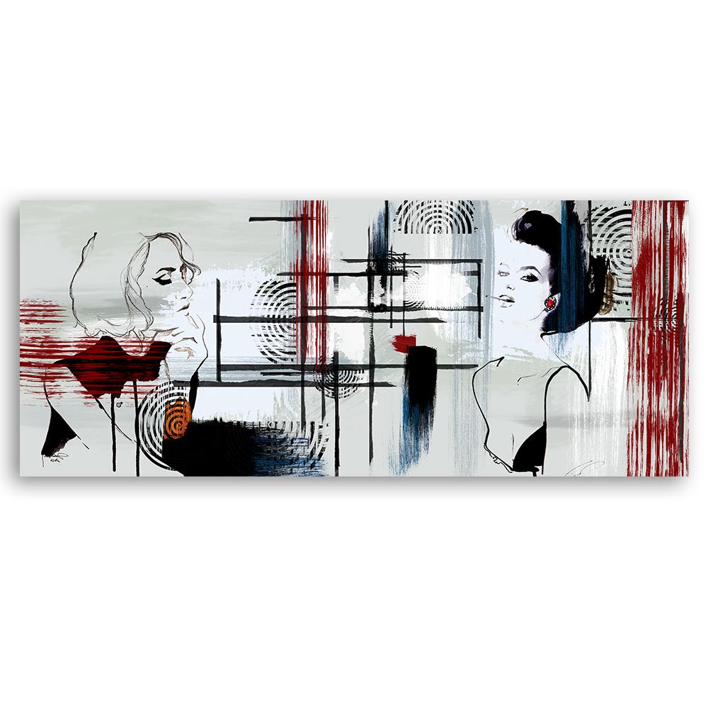 Canvas Print, Two Women Abstract