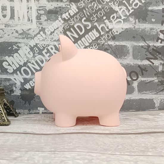 Cartoon Pig Vinyl Piggy Bank, Shatterproof Coin Cash Storage Container, Children Money Saving Box Decoration, Girls for Boys Girls