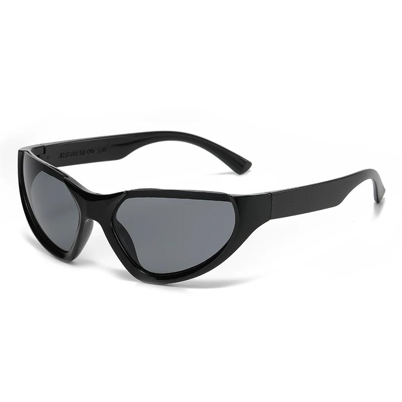 

Steampunk Y2K Sunglasses Women Men Brand Design Sports Punk Sun Glasses Summer Unisex Blue Mirror Shades UV400 Gafas De Sol 1PC
