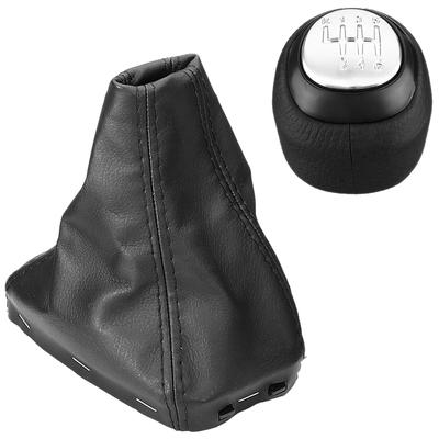 NEW PU Leather Black Gear Stick Shift Knob Gaiter Boot Cover For SAAB 9-3 2003