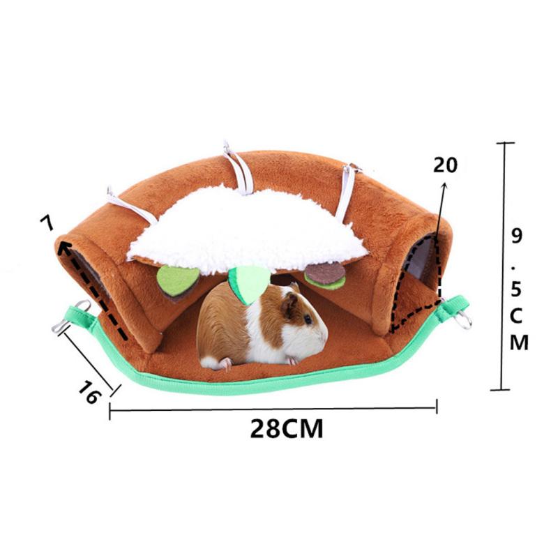 Pet Winter Warm Hammock Hanging Nest Hideout Tunnel Toys Pet Supplies For Hamster Squirrel Guinea