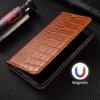Flip Case for XIAOMI Redmi Note 14S 14 15 Pro Plus 5G Crocodile Pattern Magnetic Cover Cowhide Genuine Leather Wallet Covers