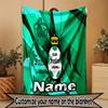 Custom Name Personalized Club Santos Laguna Print Blanket, Home Decor, Bedroom, Sofa, Camping, Couch, Gifts for Birthday ChristmasEnthusiasts