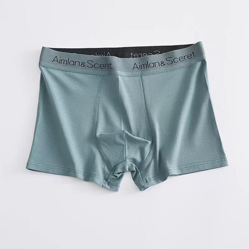 Men Spring and Summer Trend Cotton Comfortable Breathable No Trace of Four Corners Underwear