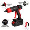 1000W 21V Cordless Hot Melt Glue Gun Rechargeable Li-ion Battery Copper Nozzle DIY Repair Tool