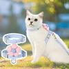 Cat Leash with Floral Adjustable Escape-Proof Harness for Outdoor Walks - Newcomer Discount: 5 Yuan