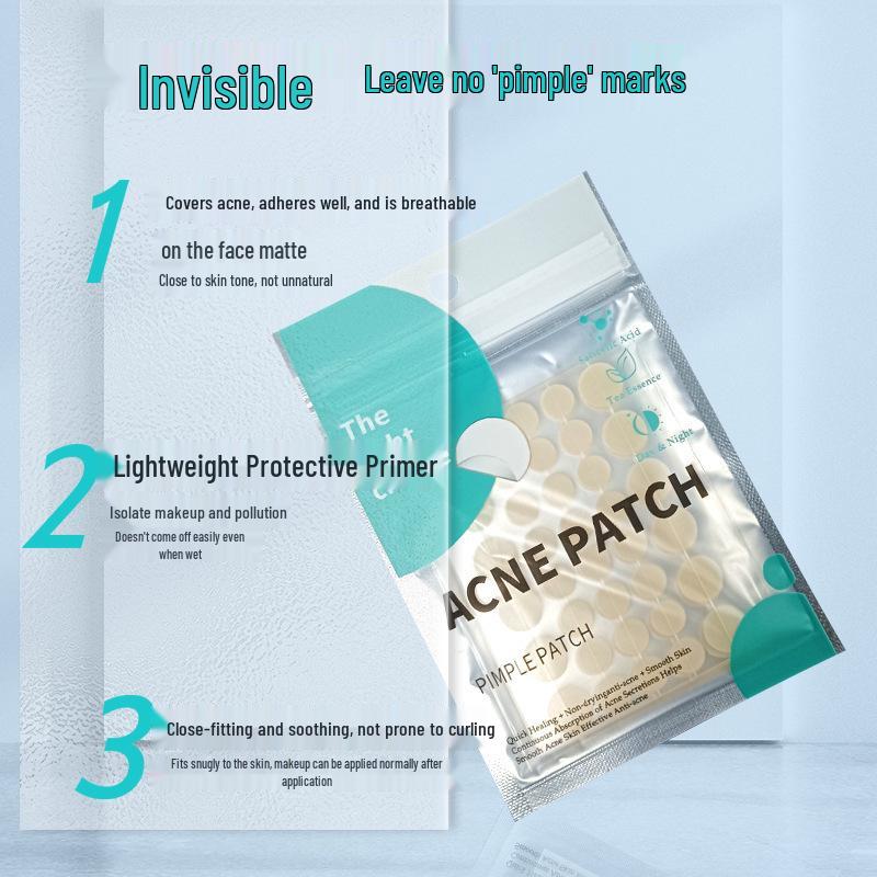 40-Star Acne Patches: Cute Hydrocolloid Covers for Absorbent Pus Removal, Anti-Acne Day & Night Use
