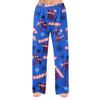 Women's Winter Flannel Pajama Pants Straight Leg Sleepwear with Printed Design