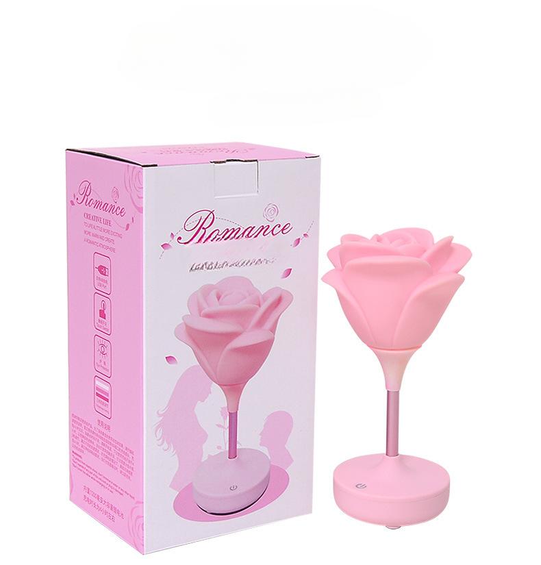 

1 шт. Романтический ночник-роза, USB-зарядка, сенсорное управление, трехступенчатая регулировка яркости, светодиодный ночник-цветок, подарок для влюбленных