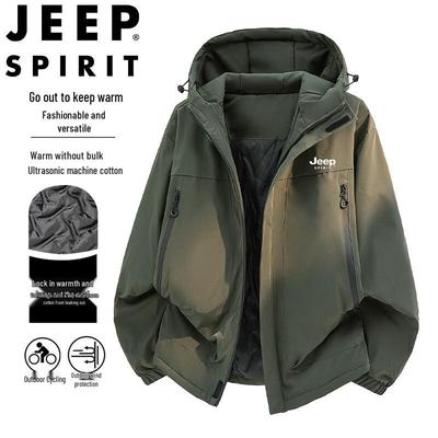 JEEP SPIRIT Erkek Kapüşonlu Dolgulu Kışlık Mont