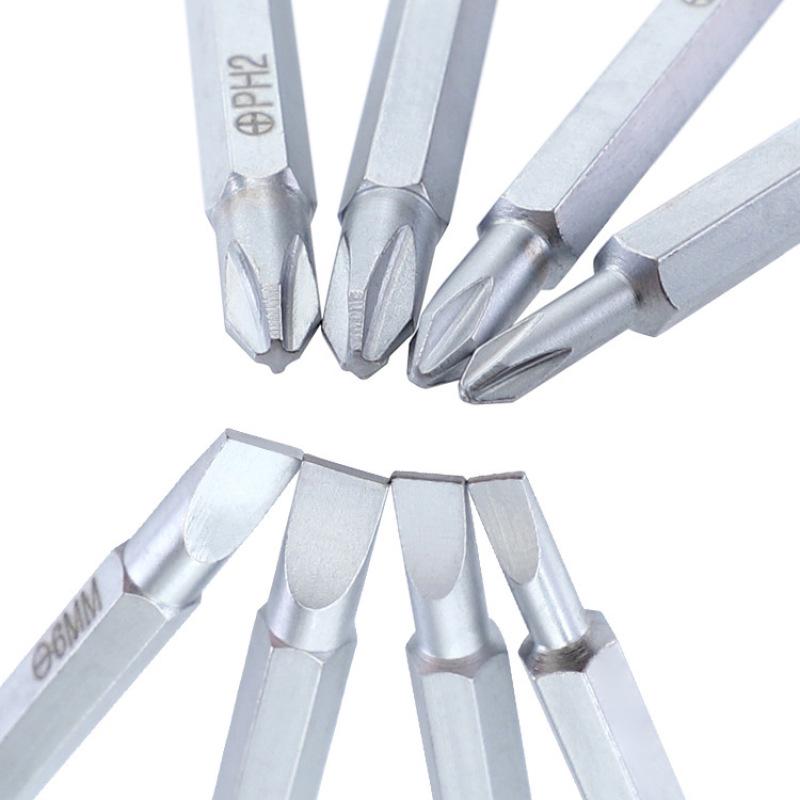 Hot! 9Pcs/Set Precision Screwdriver Set for 1/4in/6.35mm Phillips/Slotted Bits with Weak Magnetic