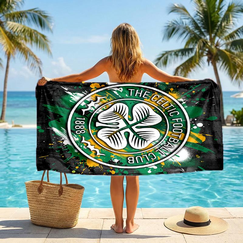 Asciugamano da Spiaggia Celtic FC Asciugatura Rapida Microfibra Assorbente Portatile da Viaggio Asciugamano da Nuoto