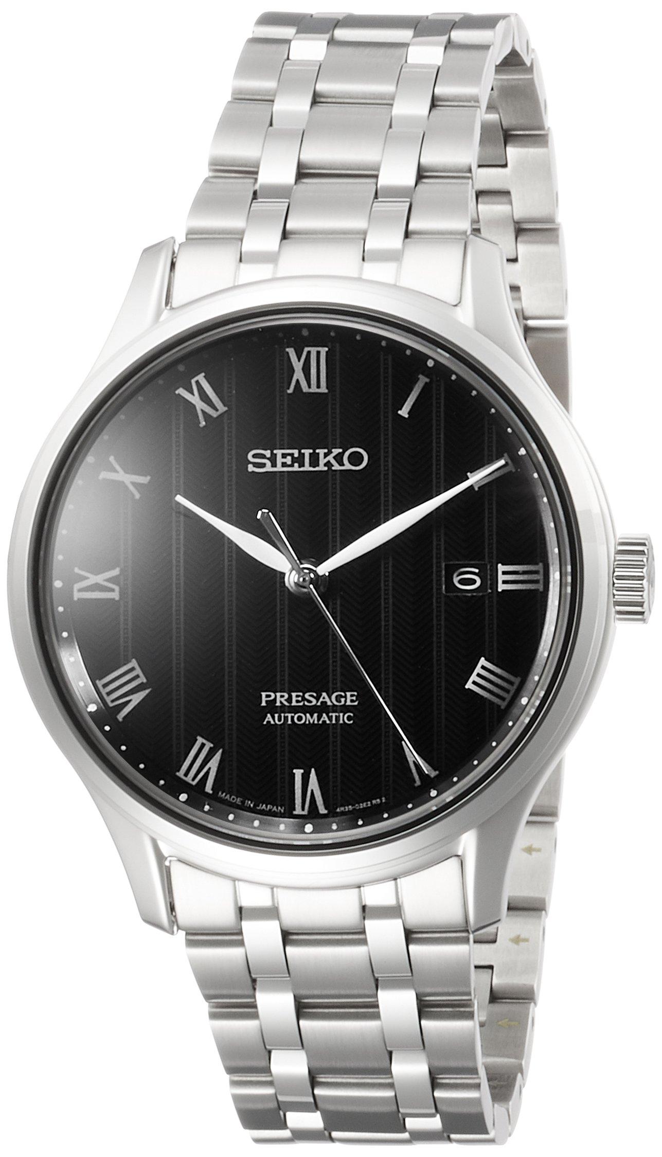 

Presage Wristwatch Stamped White Dial Back Dual Curve Sapphire Glass SARY099 Silver [Seiko Watch] See-Through Men s