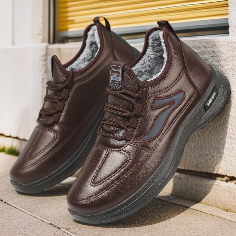 New Warm Plus Velvet Men Cotton Shoes Winter Man Boots Windproof Snow Boots Comfortable Male Casual Shoes Non-slip Hiking Boots