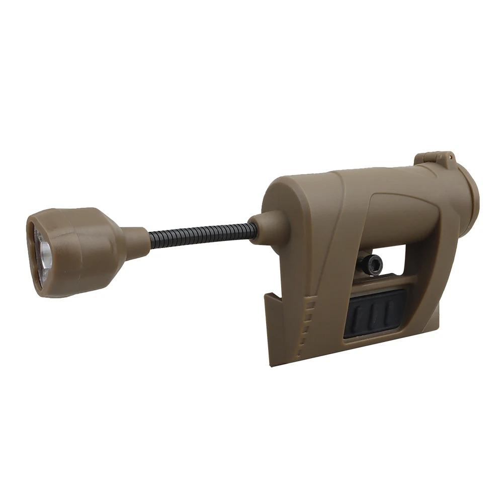 1 Stück Taktische Helmleuchte MPLS CHARGE 3 Modi Grün Rot IR Laser Helmleuchte Energiesparend Jagd Airsoft Helm Taschenlampe