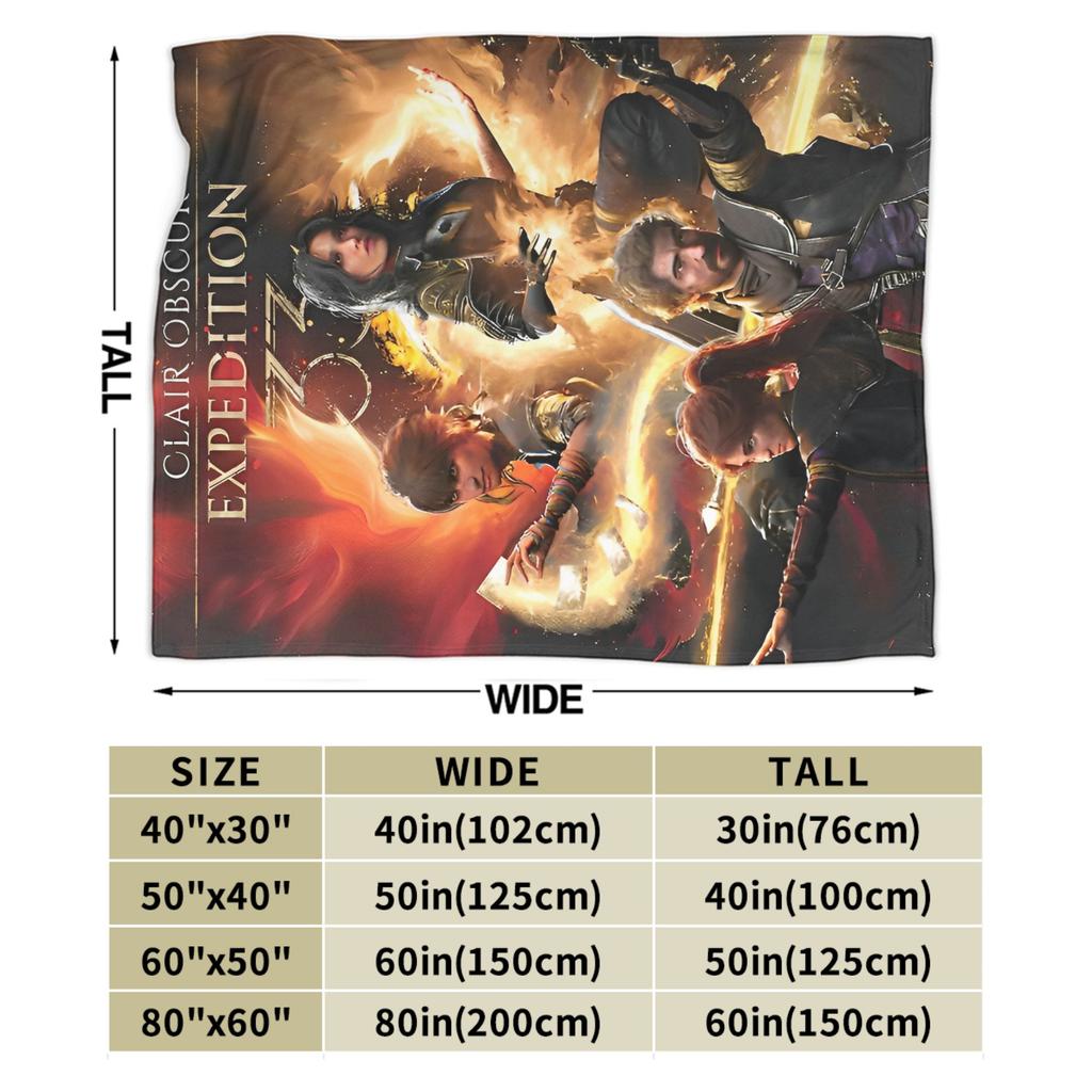 Clair Obscur Expedition 33 Maelle Blanket Quality Super Warm  Bedding Throws Winter Camping Living Room Pattern Bedspread