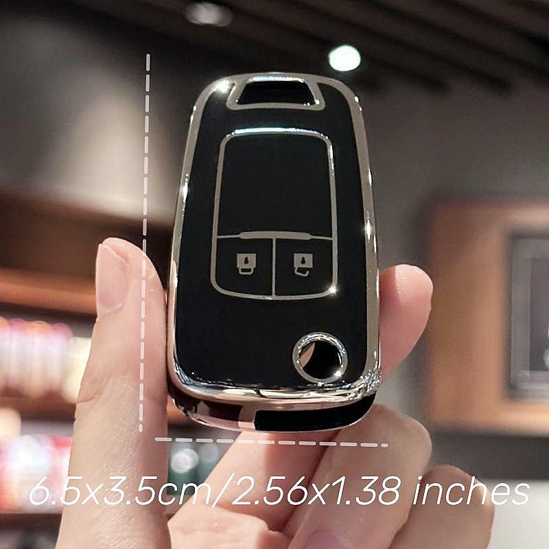 Key Fob Cover with Keychain Lanyard for Vauxhall Astra J Insignia A Meriva B Zafira C Mokka Chevrolet Orlando Aveo