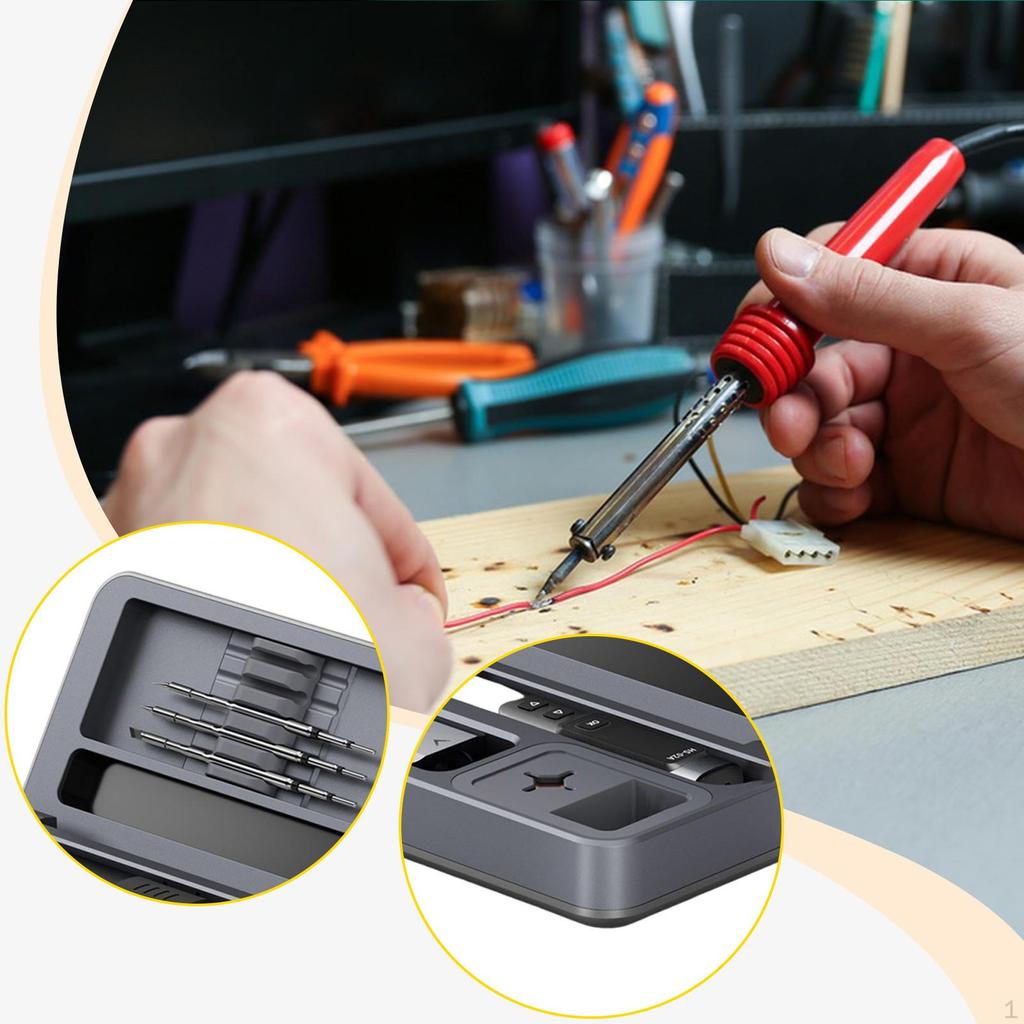 , Practical, And Handy Temperature-controlled Electric Soldering Iron with Accessories for
