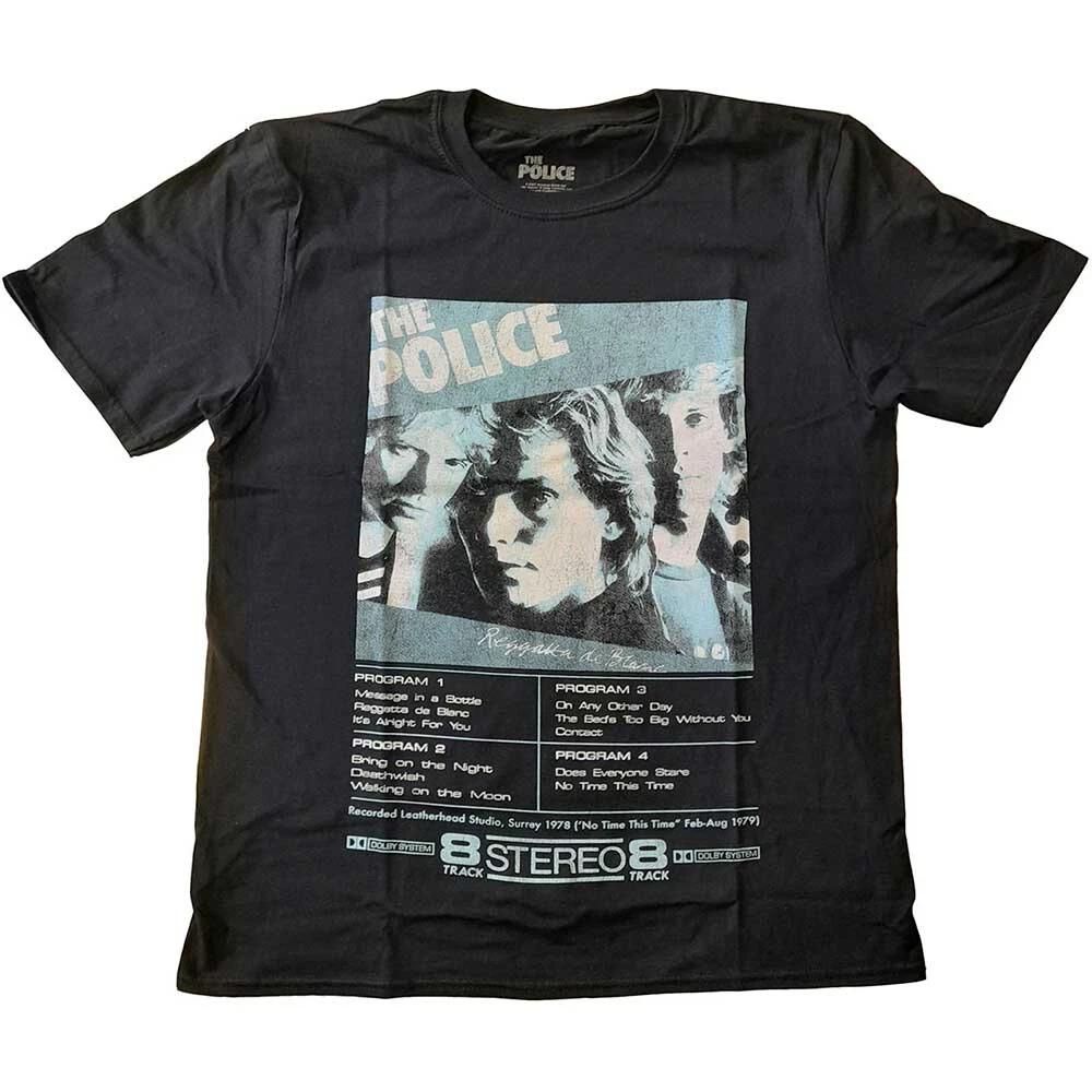 The Police - Reggatte 8 Track - Black T-shirt S