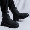 Thick-soled letter short boots men's 2025 new versatile locomotive boots high boots sleeve knight boots 5014-R