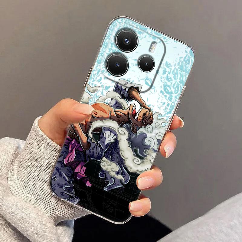 One Luffy Pieces Yamato Cartoon Case For Xiaomi Redmi Note 15 14 13 12 11 10 Pro Plus Cover For Redmi 15C 15 14C 13C Phone Cases
