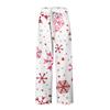 Herren Weihnachten Print Tasche Bequeme Freizeit Hose Zuhause Schlafhose