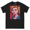 Savage Red-Hot and Unbothered Pop Art Streetwear Glamour Girl T Shirt