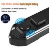 USB Rechargeable Bicycle LED Turn Signal Tail Light with Horn, Waterproof for Night Riding