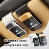 Car Sunglasses Clip Sun Visor Holder Card Ticket Holder Storage Clips Eyeglasses Hanger For M 1 3 4 5 6 7 Series M3 M6 F01