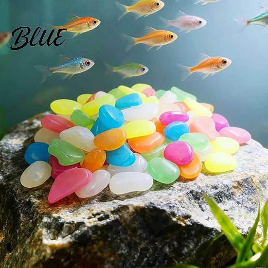 Fade Resistant Glow Rocks 1.5cm Luminous Stones in The Dark Garden Pebbles Outdoor Glowing Rocks Stones Decorative Pebbles for Pathway Patio