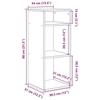 VidaXL Bookcase Sonoma Oak 34x31x80 Cm Engineered Wood, Storage Cabinet, Storage Shelf, Unit of 860276