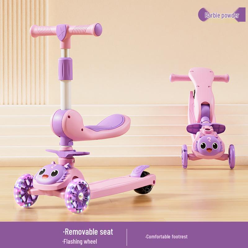 

Регулируемый детский самокат с сиденьем для детей в возрасте 1-8 лет - Игрушка для катания и сидения для мальчиков и девочек