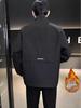 Trendy Men's Stand-Collar Padded Workwear Jacket - Warm, Loose, Versatile Autumn/Winter Outerwear