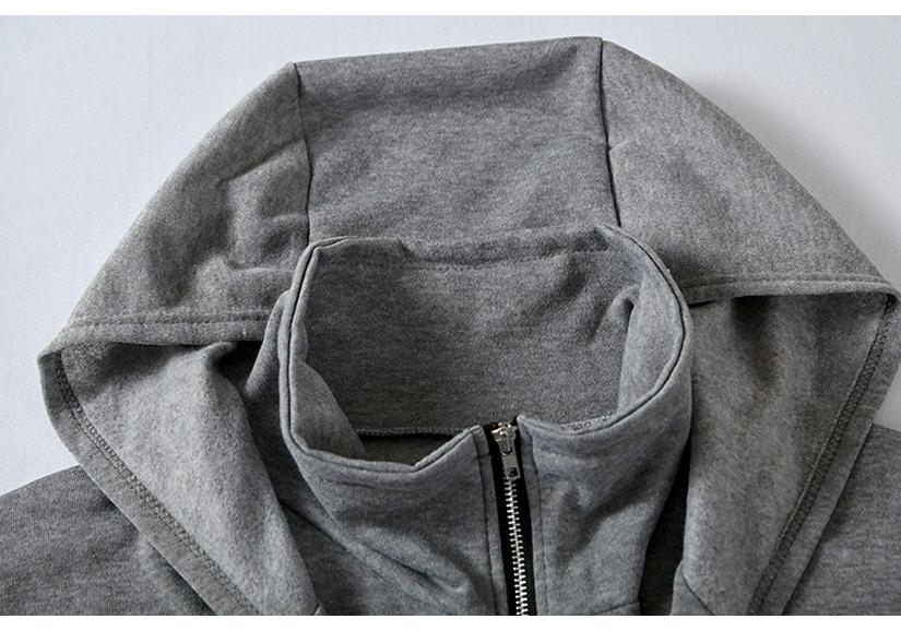 Women's 2025 Mid-Length Hooded Pocket Sweatshirt Zipper Jacket - Fake Two-Piece Loose Fit