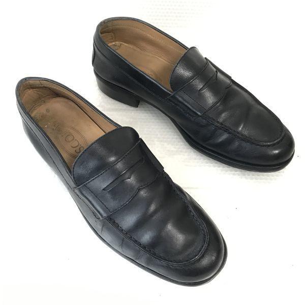 Vintage/TOD’S/Leather Loafers/Moccasins/9/27.0/Black/BLACK/Business Dress Shoes(USED)
