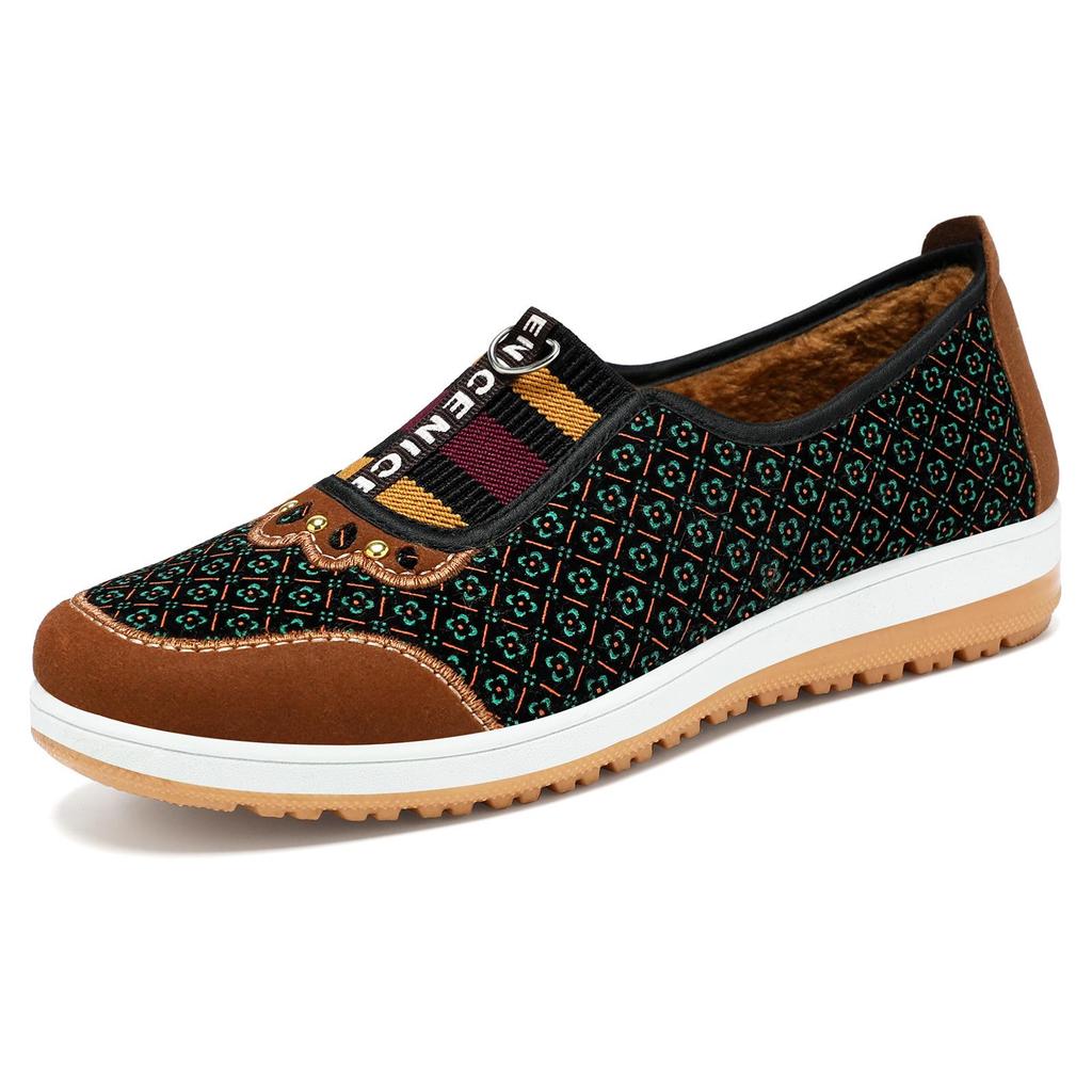 Women's Plush Winter Cotton Ankle Boots - Warm, Non-Slip, Fashionable Slip-Ons