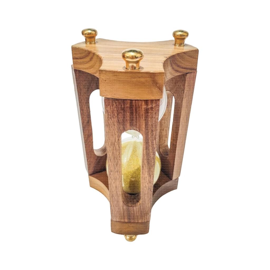 Einzigartige 30-Minuten-Sanduhr aus Holz mit gelbem Sand, Geschenke für Väter, Männer, Frauen, Senioren, Ruhestand, Jahrestag, Weihnachtsdekoration