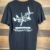 White Knights Aviation Tee; Helicopter Graphic; Military Style Black Unisex T-Shirt