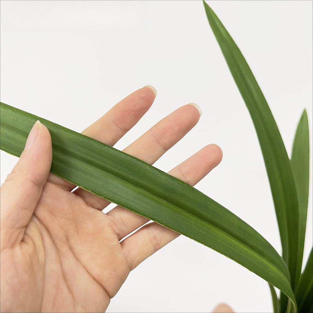 1Pc Simulation Green Soft Glue Clivia Office Home Display Set for Outdoor Courtyard Garden Home Decoration