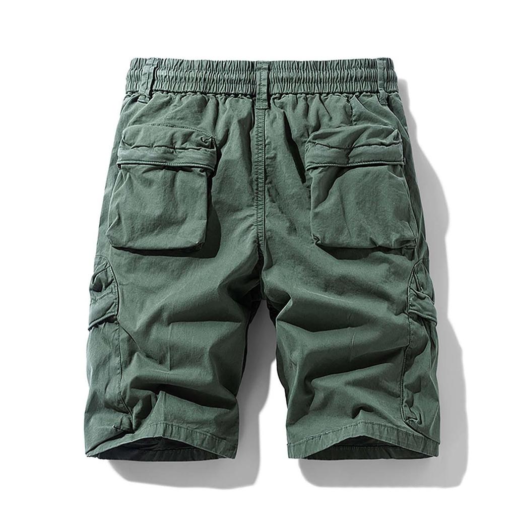 Men's Stretch Pants With Multiple Pockets, Fashionable Workwear Shorts