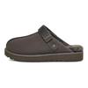 Leren Casual Eenvoudige Open-Toe Slippers Dames slippers Grijs 1153516-CHRC