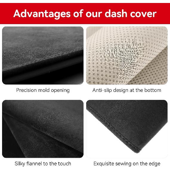 Dash Cover For Toyota Camry 2011 2010 2009 2008 2007 Accessories Flannel Dashboard Cover Dash Mat Center Console Cover Sunshield Protector Pad