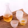 Creatieve Japanse Stijl Glazen Wijnfles Sterke Drank Kop Sake Pot Set Wijnwarmer Huishouden Warme Wijn Pot Gematteerde Schenktuiten Decanteerkaraf