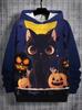 Halloween Men's Pattern Hoodie Pumpkin 3d Print Daily Classic Casual Pullover Vacation Outing Hoodie Long Sleeve Y2k Hooded