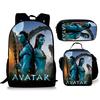 Avatar Avatar Scuola Primaria e Secondaria Zaino Scolastico Zaino Animato Borsa Astuccio Set da Tre Pezzi Nuovo